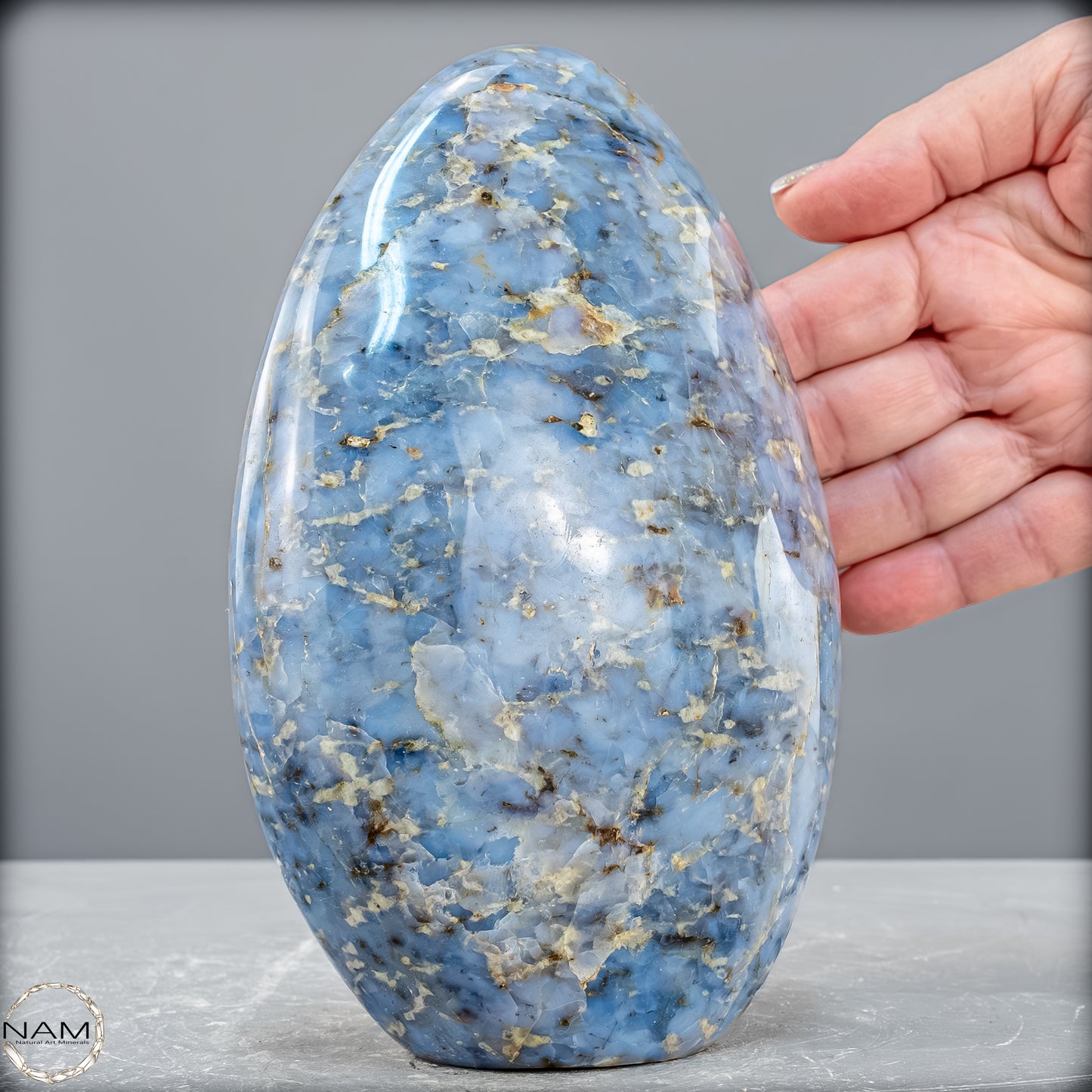 Natürliche Blaue Quarz Freiform aus Brasilien - 1924,67 g