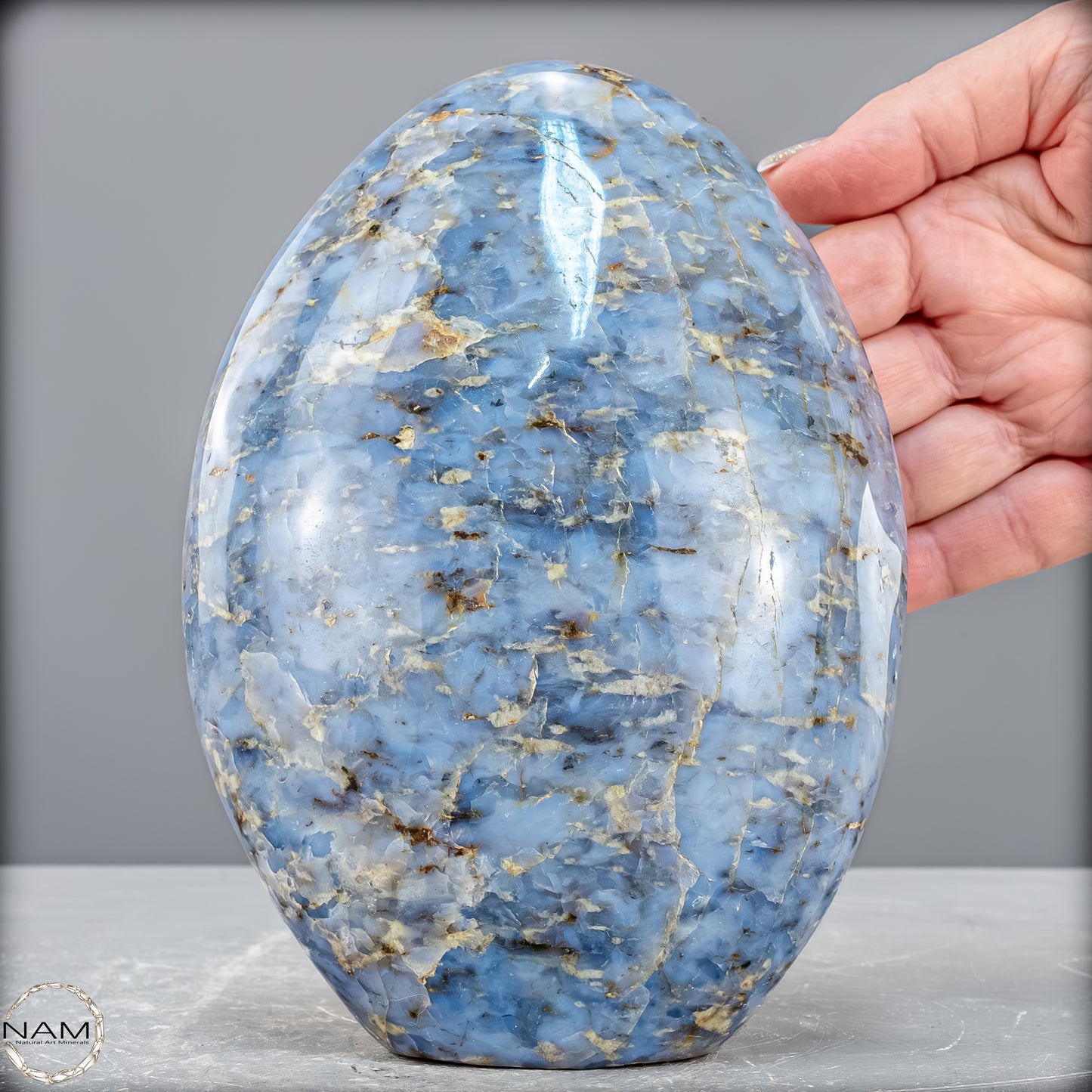 Natürliche Blaue Quarz Freiform aus Brasilien - 1924,67 g