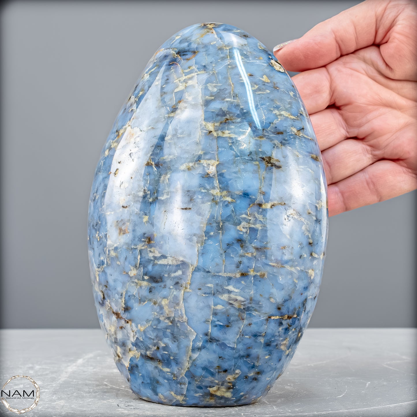 Natürliche Blaue Quarz Freiform aus Brasilien - 1924,67 g