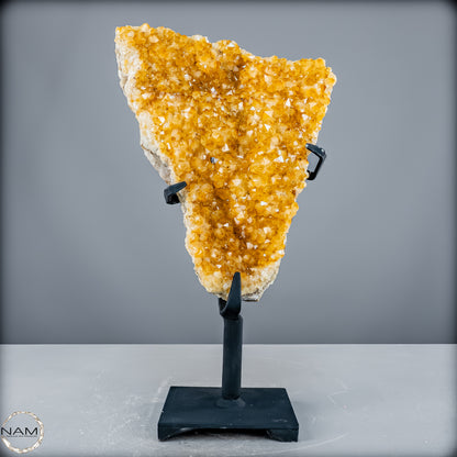 AAA++ Natürliche Citrin-Druse auf Ständer, Brasilien - 4763,41 g