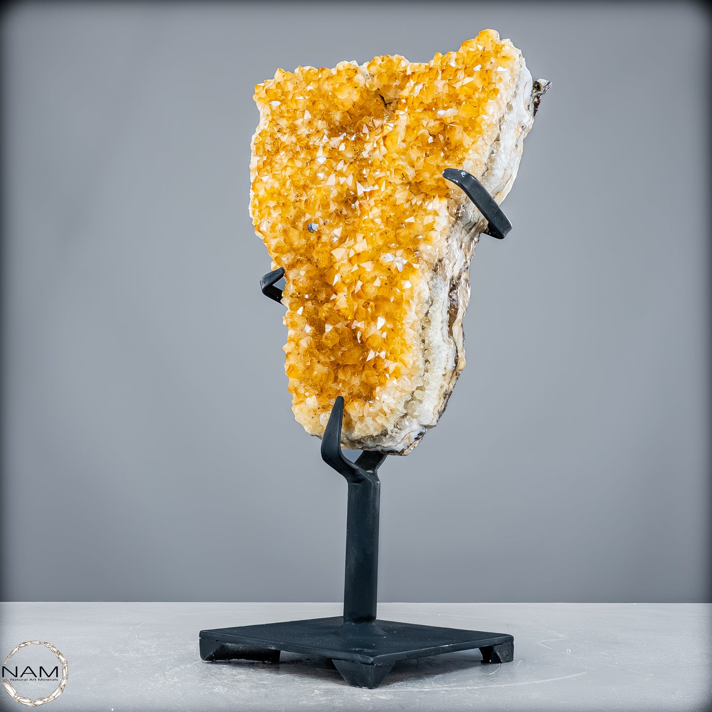 AAA++ Natürliche Citrin-Druse auf Ständer, Brasilien - 4763,41 g