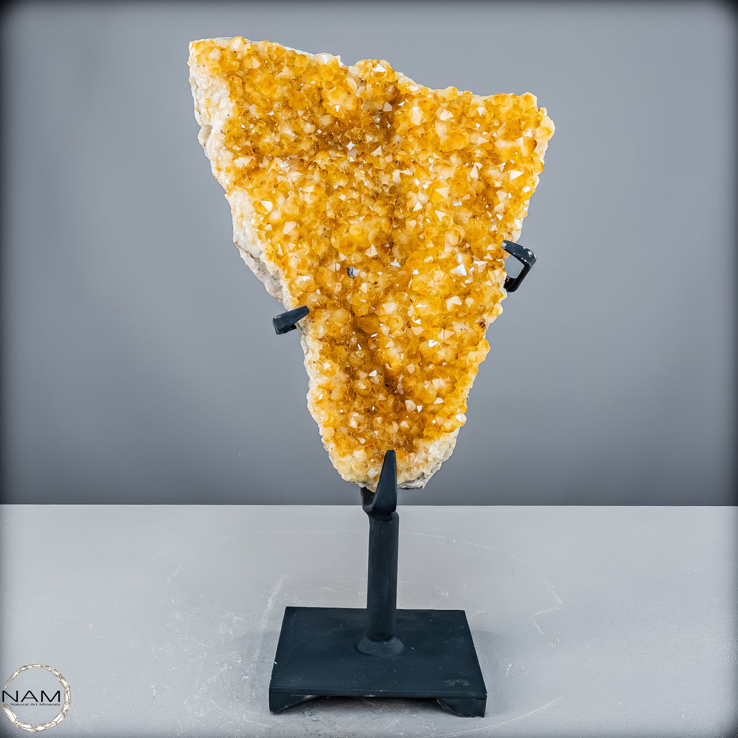 AAA++ Natürliche Citrin-Druse auf Ständer, Brasilien - 4763,41 g