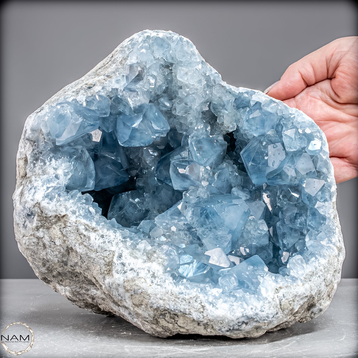 Natürliche Celestit Kristall-Druse -7258,47g