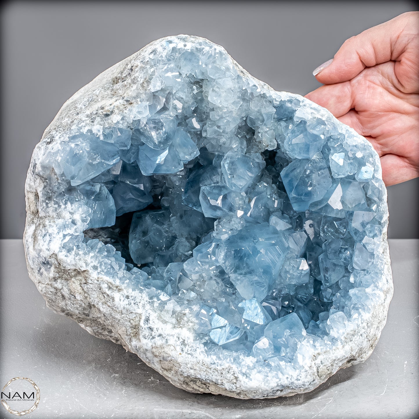 Natürliche Celestit Kristall-Druse -7258,47g