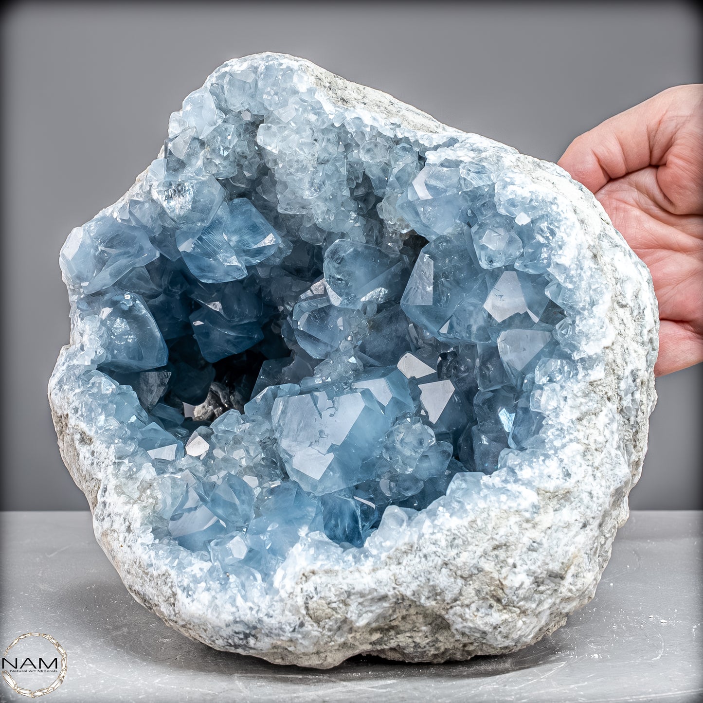 Natürliche Celestit Kristall-Druse -7258,47g