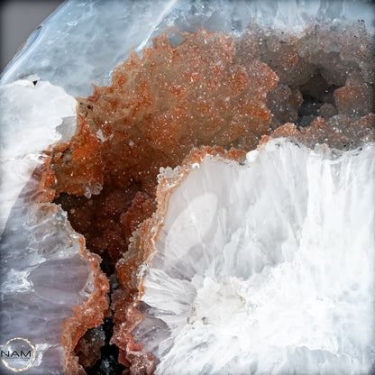 Natürliches Achat-Drusen Ei mit Chalcedon & Hämatit aus Brasilien - 32521,66 g