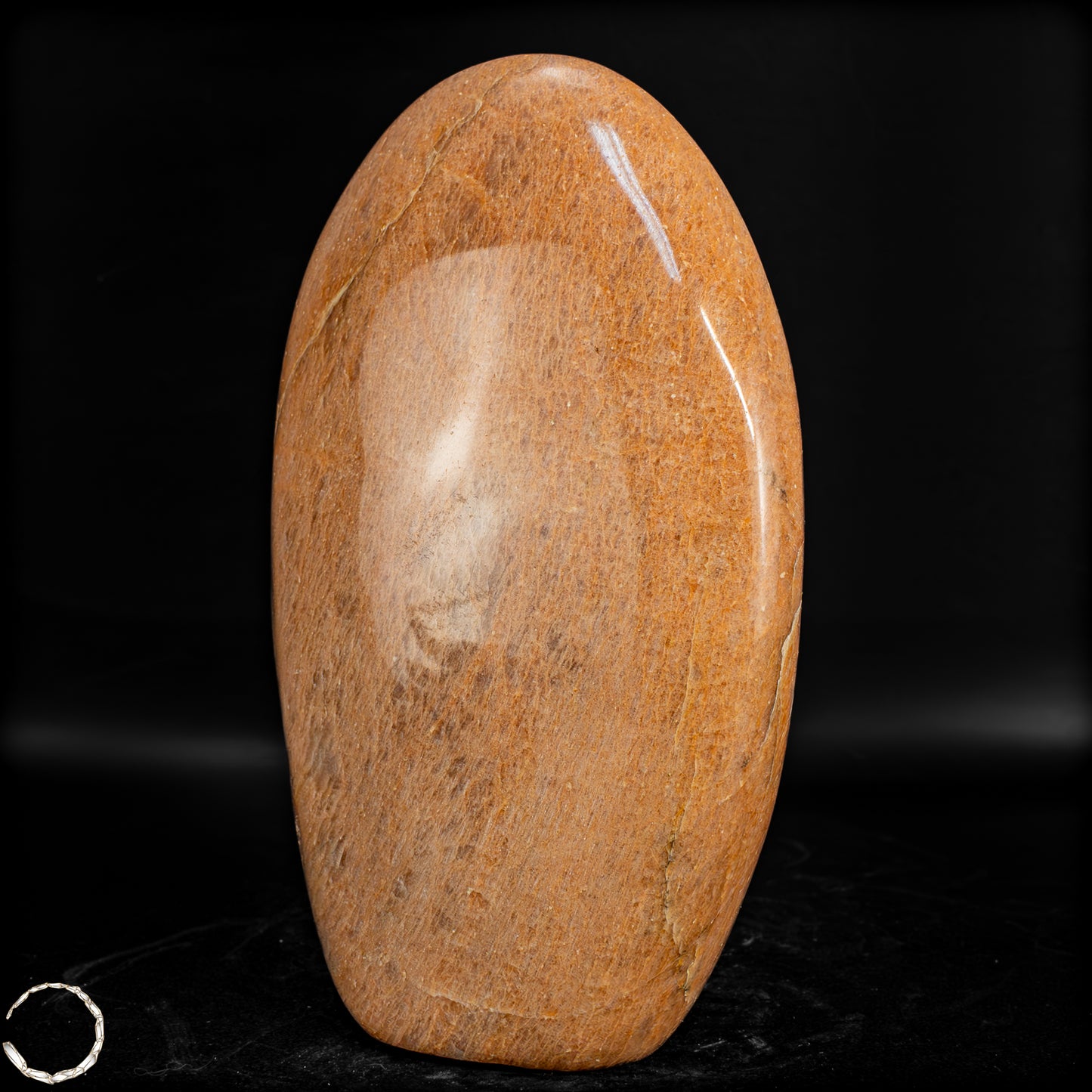 Natürliche Pfirsich-Mondstein Freiform - 641,68 g