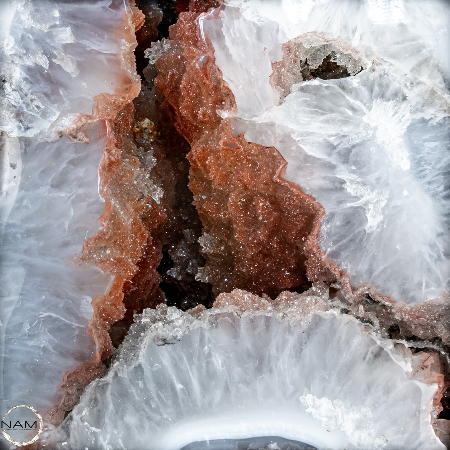 Natürliches Achat-Drusen Ei mit Chalcedon & Hämatit aus Brasilien - 32521,66 g