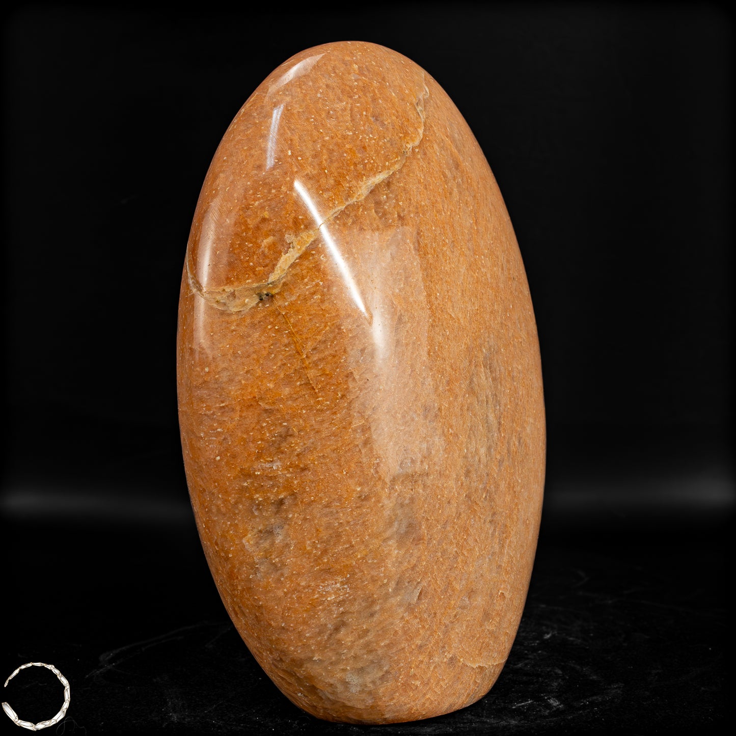 Natürliche Pfirsich-Mondstein Freiform - 641,68 g