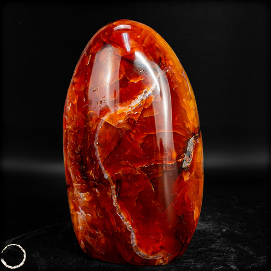 Natürlicher Roter Carneol-Kristall Freiform - 400,36 g