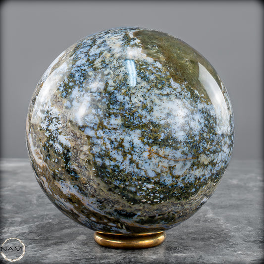 Natürliche Ocean-Jaspis-Achat Kugel - 696,35 g