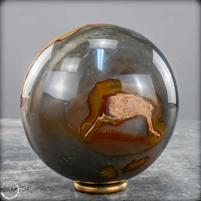 Natürliche Polychrome Jaspis Kristall-Kugel - 749,53 g