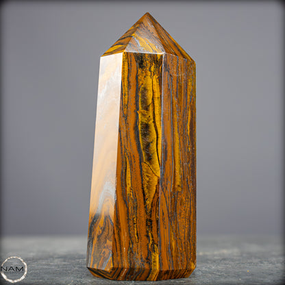 Natürlicher Tigerauge-Obelisk - 869,57g
