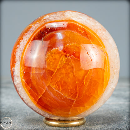 Natürliche Mehrfabige Carneol Kristall Kugel - 471,15g - 70,4mm