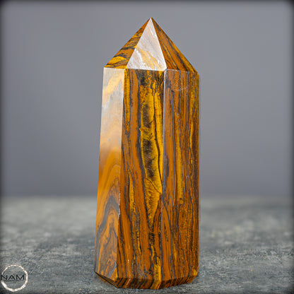 Natürlicher Tigerauge-Obelisk - 869,57g