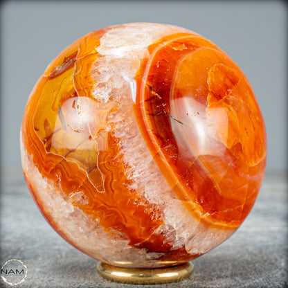 Natürliche Mehrfabige Carneol Kristall Kugel - 471,15g - 70,4mm