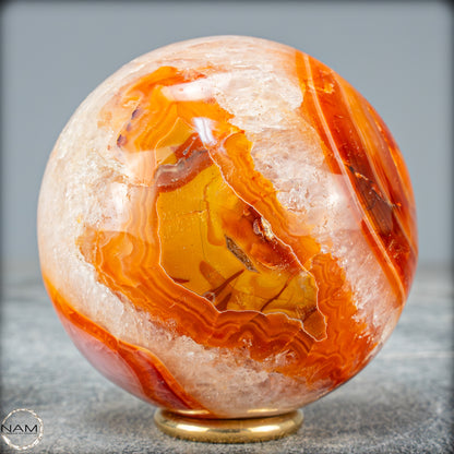 Natürliche Mehrfabige Carneol Kristall Kugel - 471,15g - 70,4mm