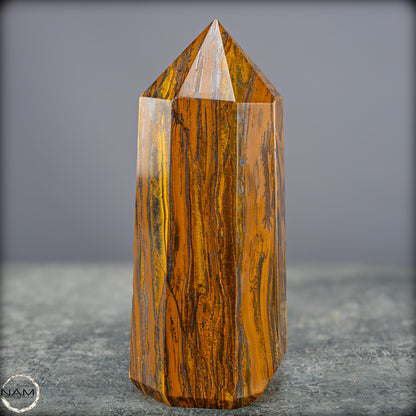 Natürlicher Tigerauge-Obelisk - 869,57g