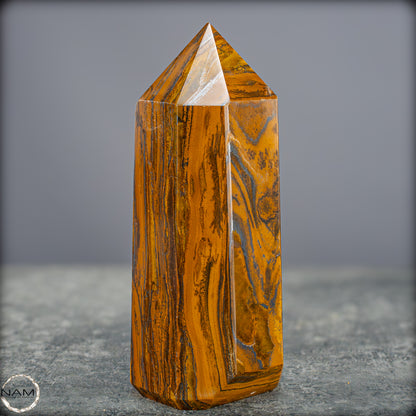 Natürlicher Tigerauge-Obelisk - 869,57g