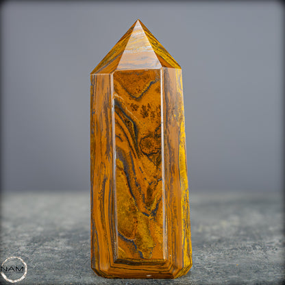 Natürlicher Tigerauge-Obelisk - 869,57g