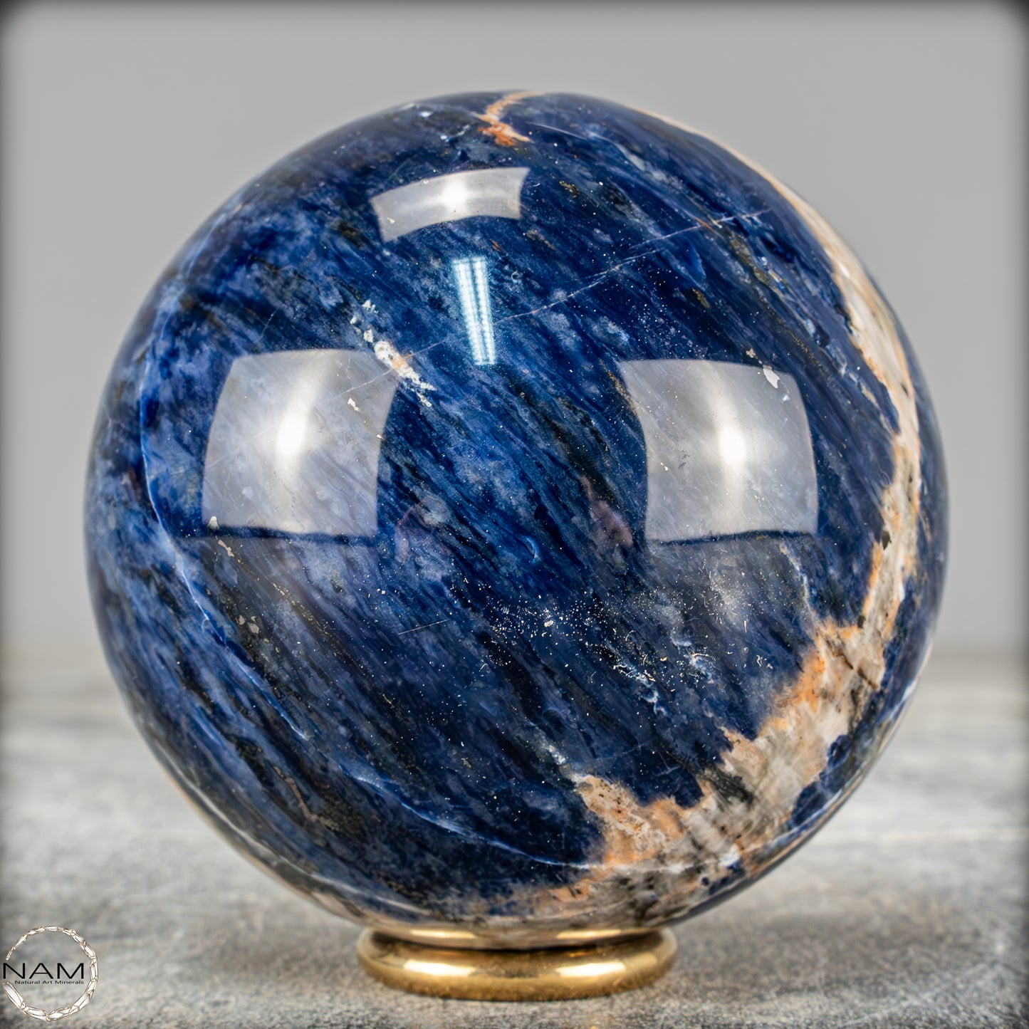 Natürliche Sodalith Kugel – 539,68g - 74,5mm