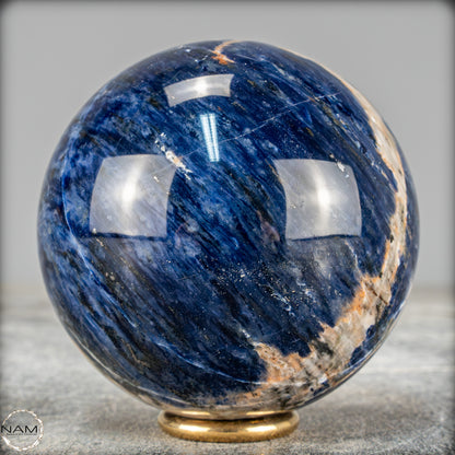 Natürliche Sodalith Kugel – 539,68g - 74,5mm