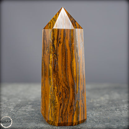 Natürlicher Tigerauge-Obelisk - 869,57g