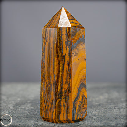 Natürlicher Tigerauge-Obelisk - 869,57g