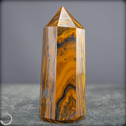 Natürlicher Tigerauge-Obelisk - 869,57g