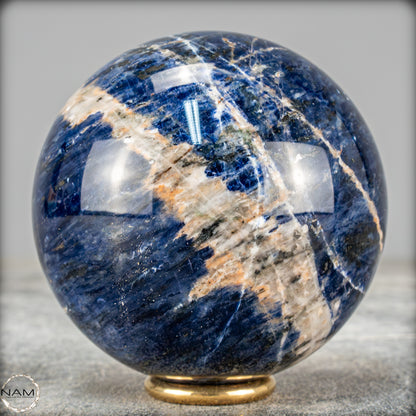 Natürliche Sodalith Kugel – 539,68g - 74,5mm