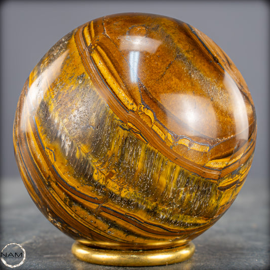 Natürliche Tigerauge-Kugel - 783,79g - 82mm