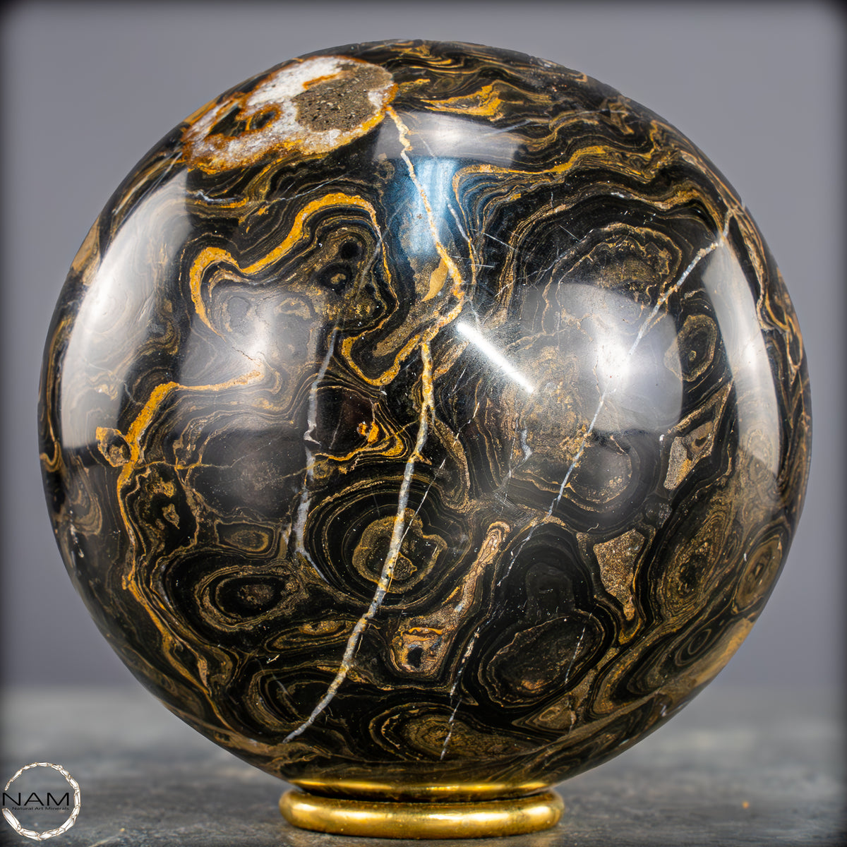 Natürliche Stromatolith -Fossile Algen als Kugel - 2000,15g - 118mm