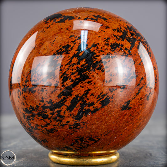 Natürliche Mahagoni-Obsidian Kristall-Kugel - 854,13g - 89mm
