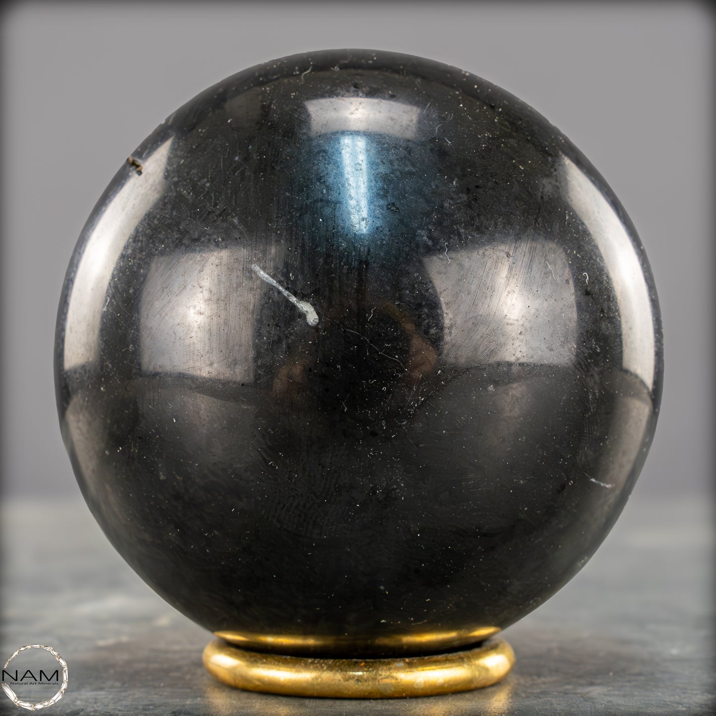 Schwarze Tourmalin-Kristall Kugel aus Brasilien - 892,65g - 84mm
