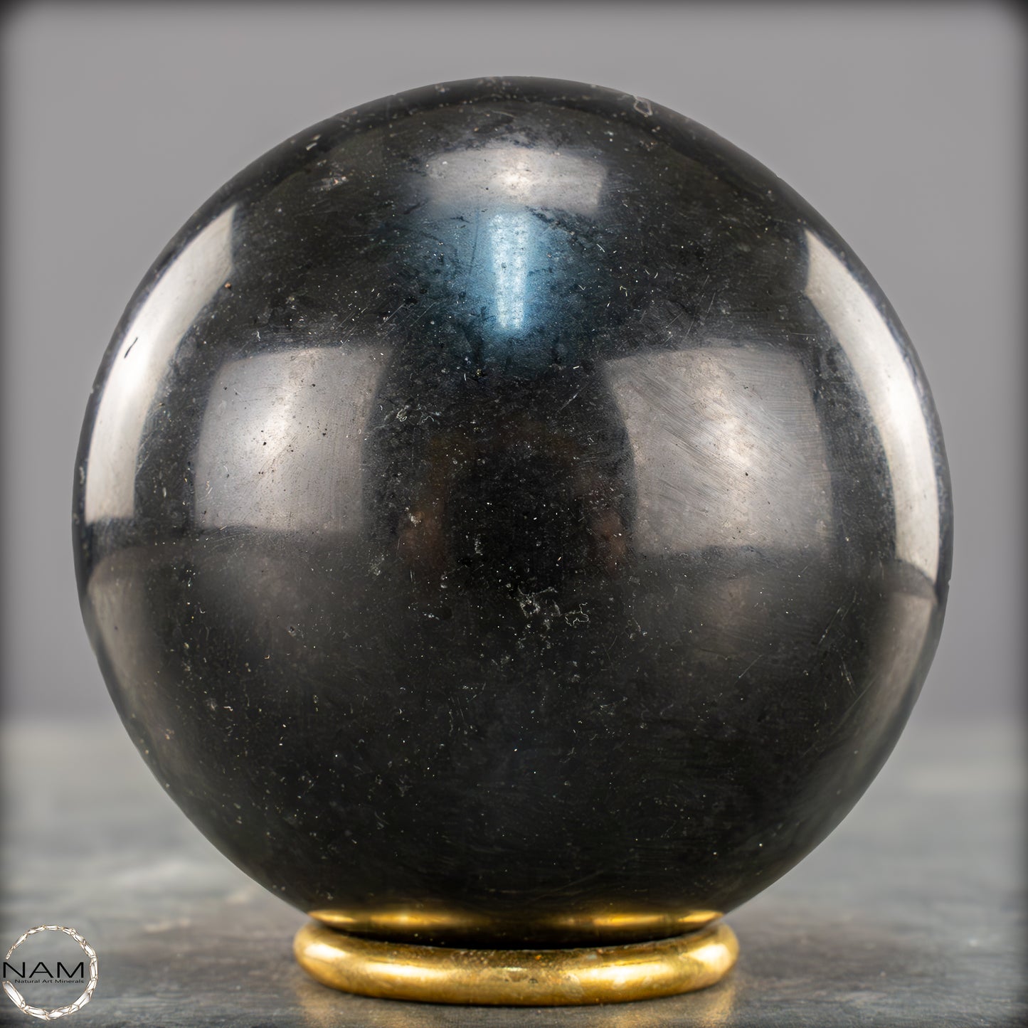 Schwarze Tourmalin-Kristall Kugel aus Brasilien - 892,65g - 84mm
