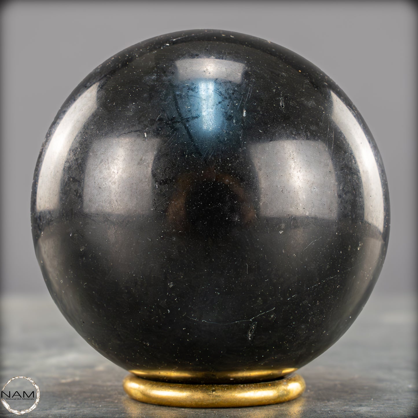 Schwarze Tourmalin-Kristall Kugel aus Brasilien - 892,65g - 84mm