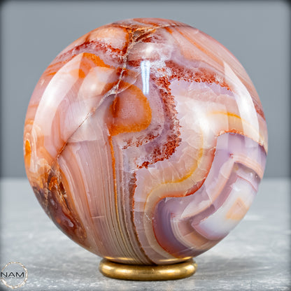 Natürliche Mehrfabige Carneol Kristall Kugel - 450,38 g