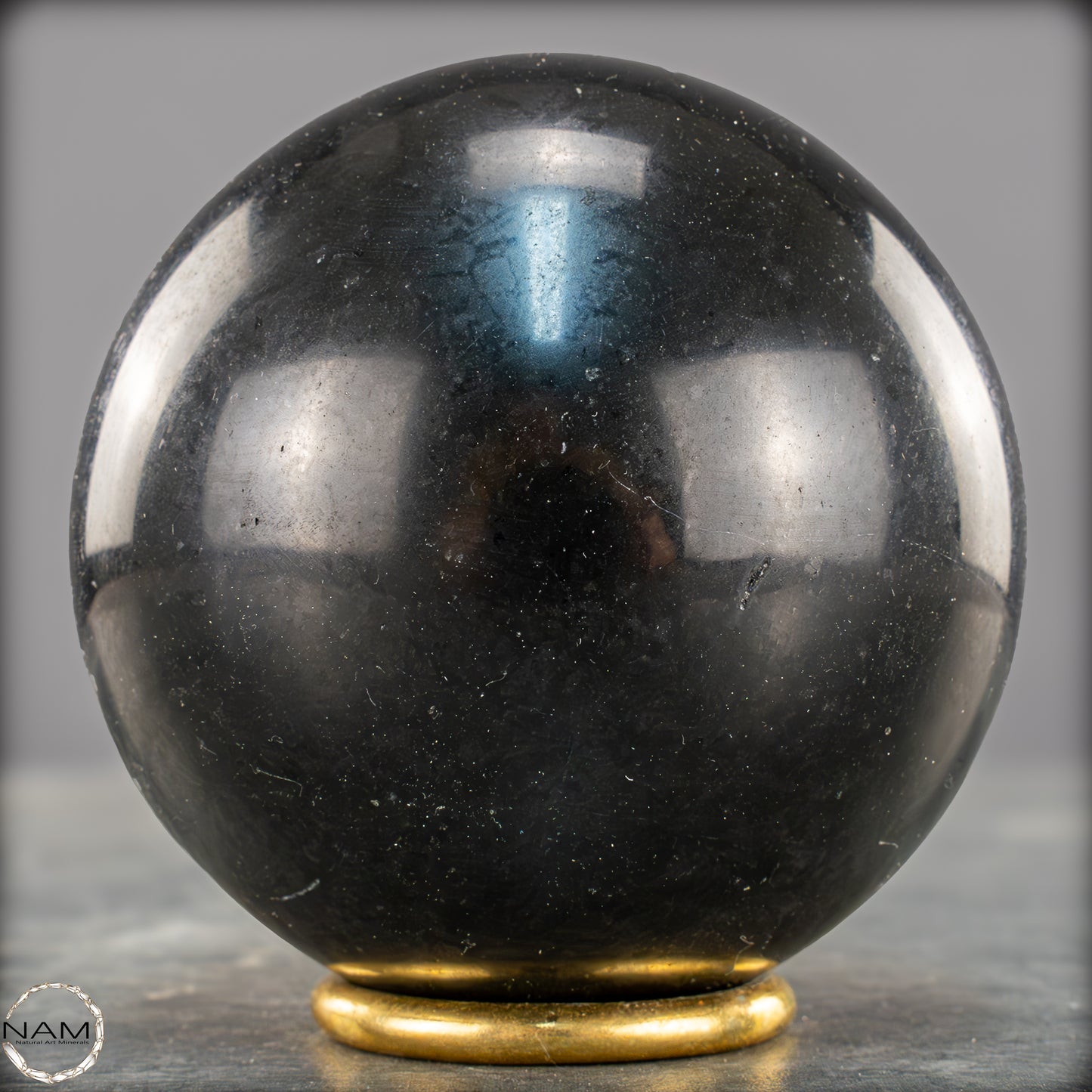 Schwarze Tourmalin-Kristall Kugel aus Brasilien - 892,65g - 84mm