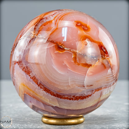 Natürliche Mehrfabige Carneol Kristall Kugel - 450,38 g
