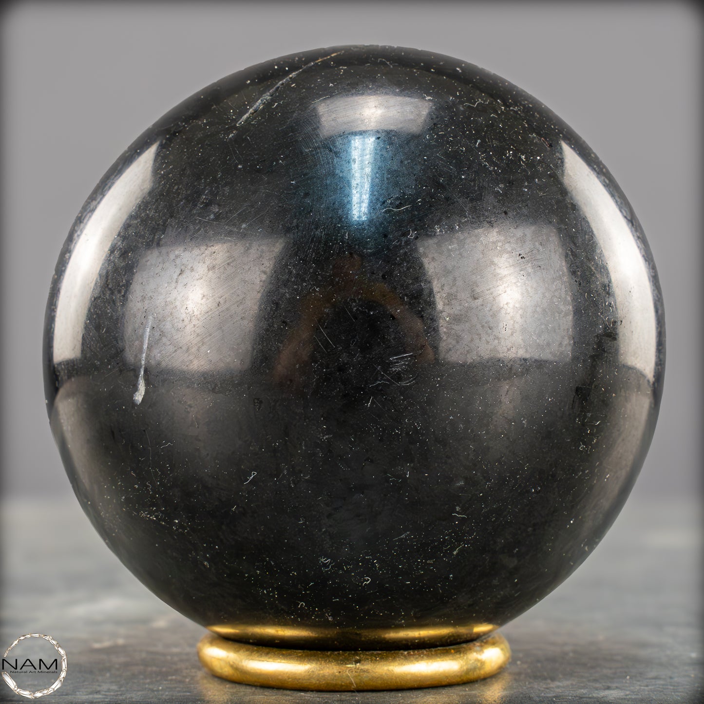 Schwarze Tourmalin-Kristall Kugel aus Brasilien - 892,65g - 84mm