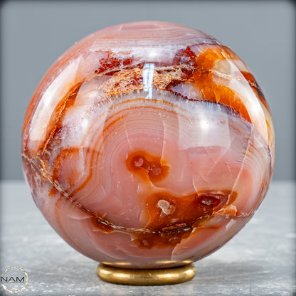 Natürliche Mehrfabige Carneol Kristall Kugel - 450,38 g
