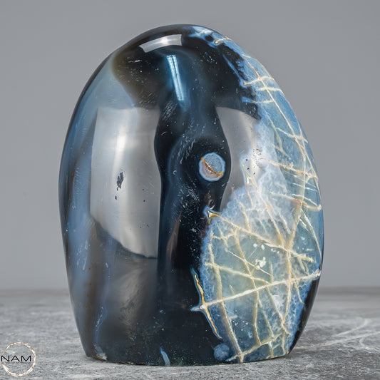 Natürliche Orca-Achat Kristall Freiform aus Brasilien - 1163,95g