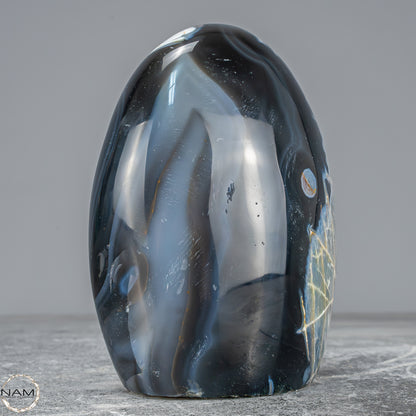 Natürliche Orca-Achat Kristall Freiform aus Brasilien - 1163,95g