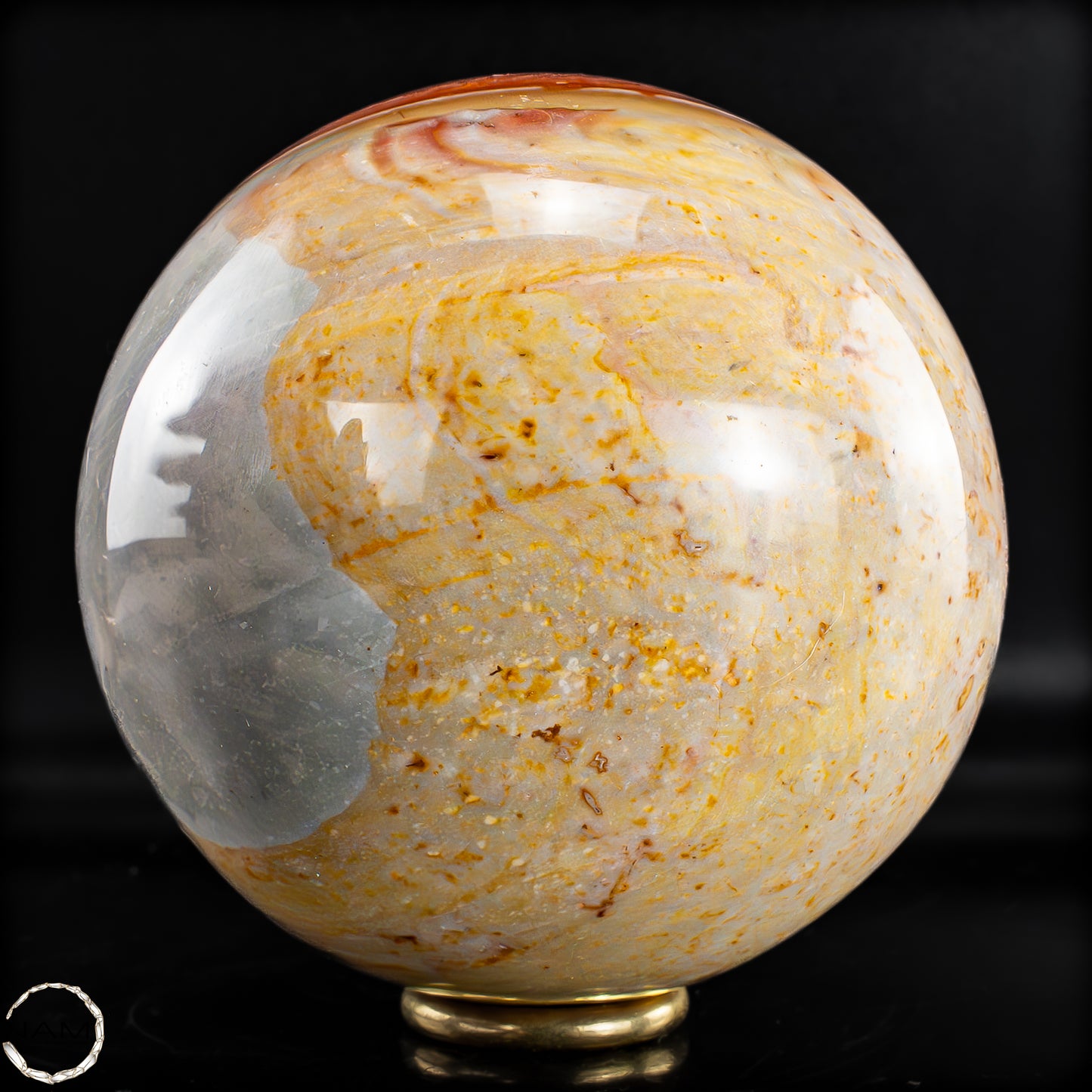 Natürliche Polychrome Jaspis Kristall-Kugel -824,88g