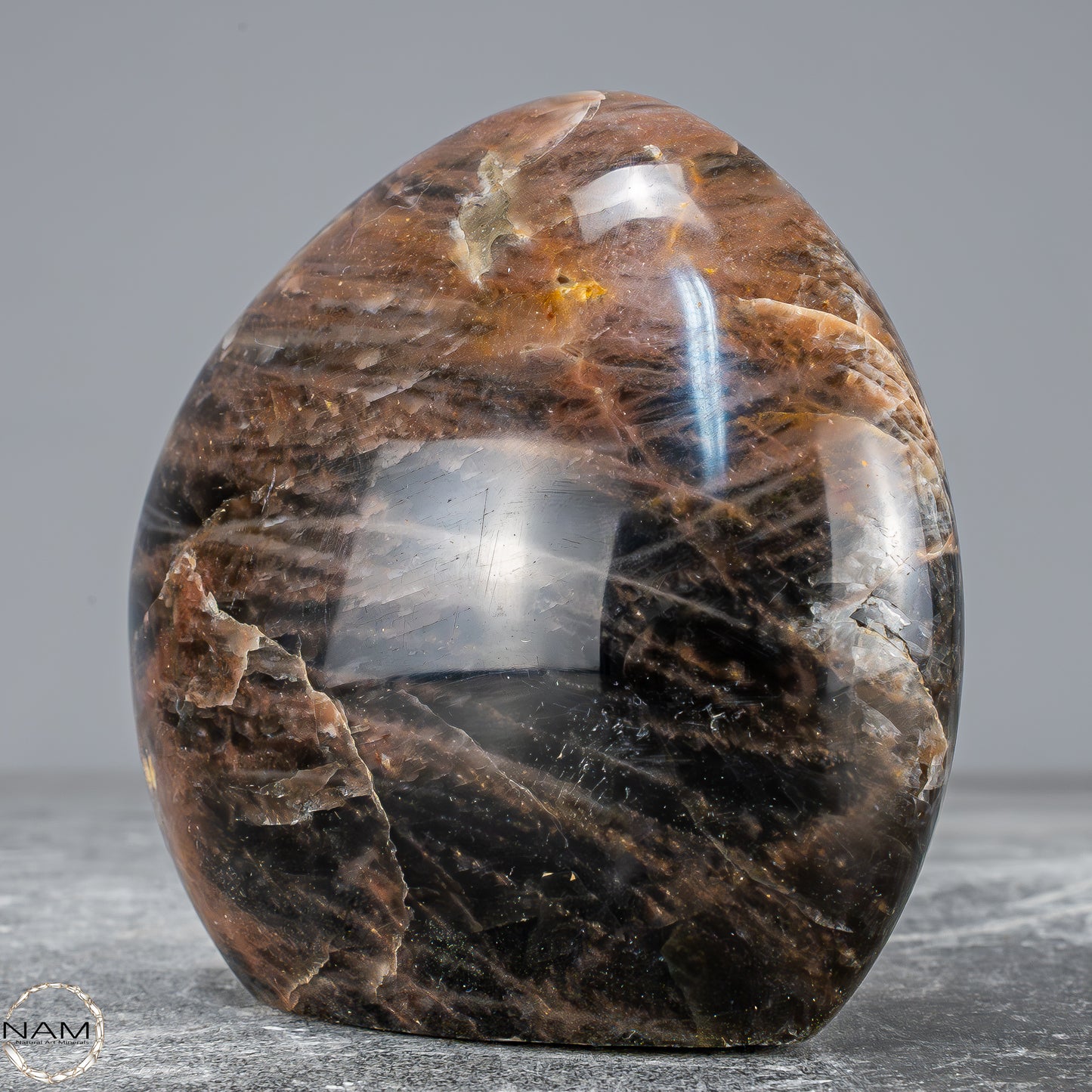 Natürliche Funkelnde Mondstein Kristall-Freiform - 831,39g