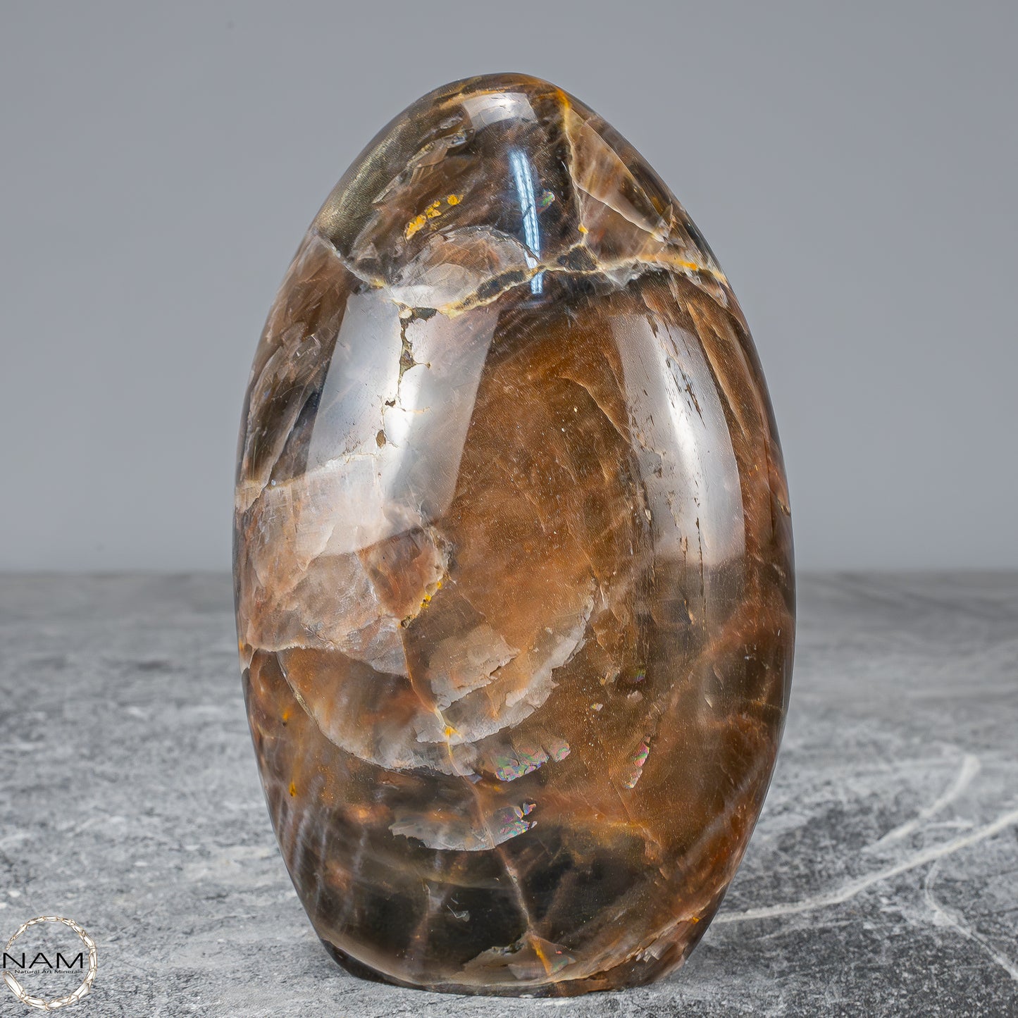 Natürliche Funkelnde Mondstein Kristall-Freiform - 804,45g