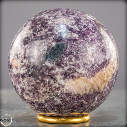 Natürliche Einhornstein - Lepidolit Kristall-Kugel - 959,09g - 87mm