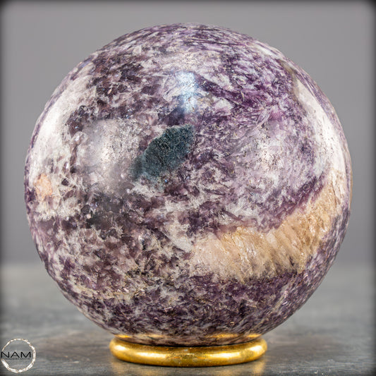 Natürliche Einhornstein - Lepidolit Kristall-Kugel - 959,09g - 87mm