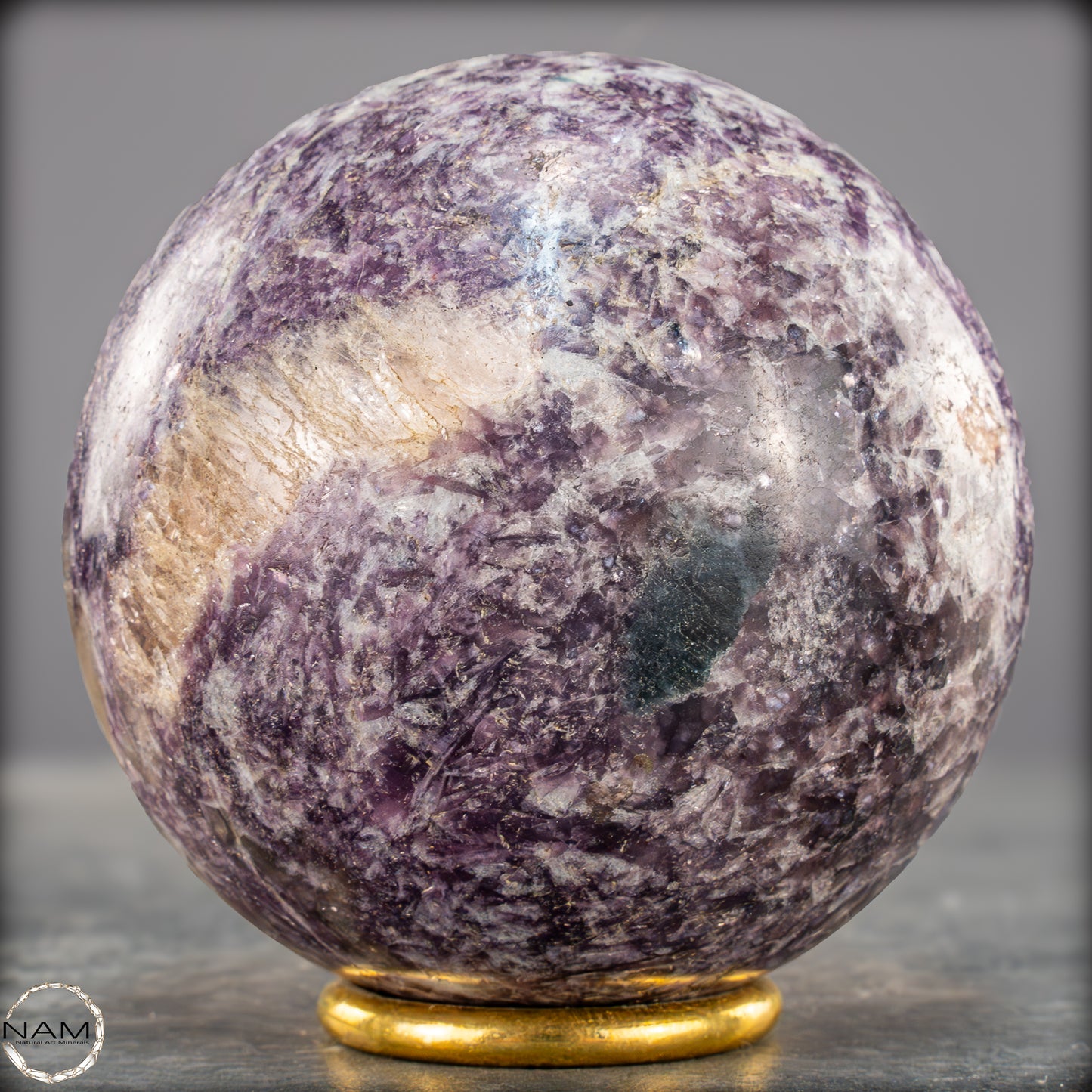 Natürliche Einhornstein - Lepidolit Kristall-Kugel - 959,09g - 87mm