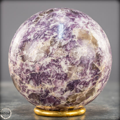 Natürliche Einhornstein - Lepidolit Kristall-Kugel - 850,77g - 84mm